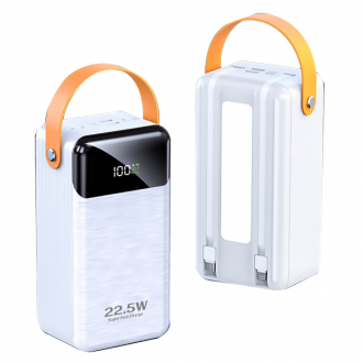 Внешний аккумулятор Power Bank 60000 mAh white (USB, Lightning, Type C)-2